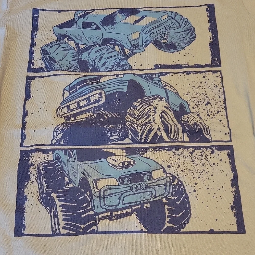 Oshkosh B'gosh Kids Cotton Monster Truck Graphic Long Sleeve Tee Size 10 NWT